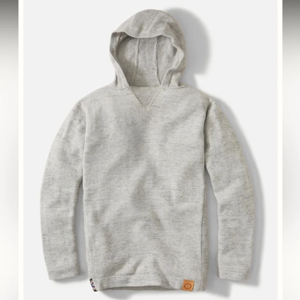 Paka The Hoodie Soft Alpaca Sweatshirt in Light Grey Unisex Size Medium